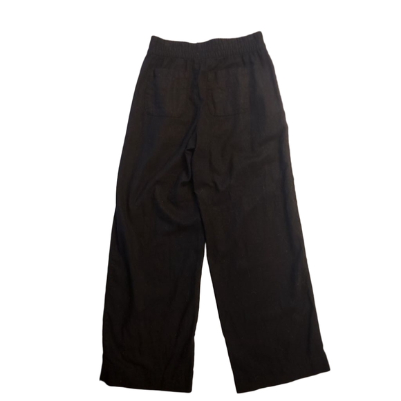 Old Navy Linen Pants High Rise Wide Leg XS relaxed beachy vacation style# 811893 - Picture 5 of 11